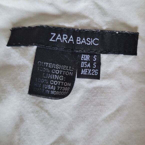 ZARA BASIC CREAM&WHITE STRIPE BLAZER JACKET - 5 - Picture 4 of 6